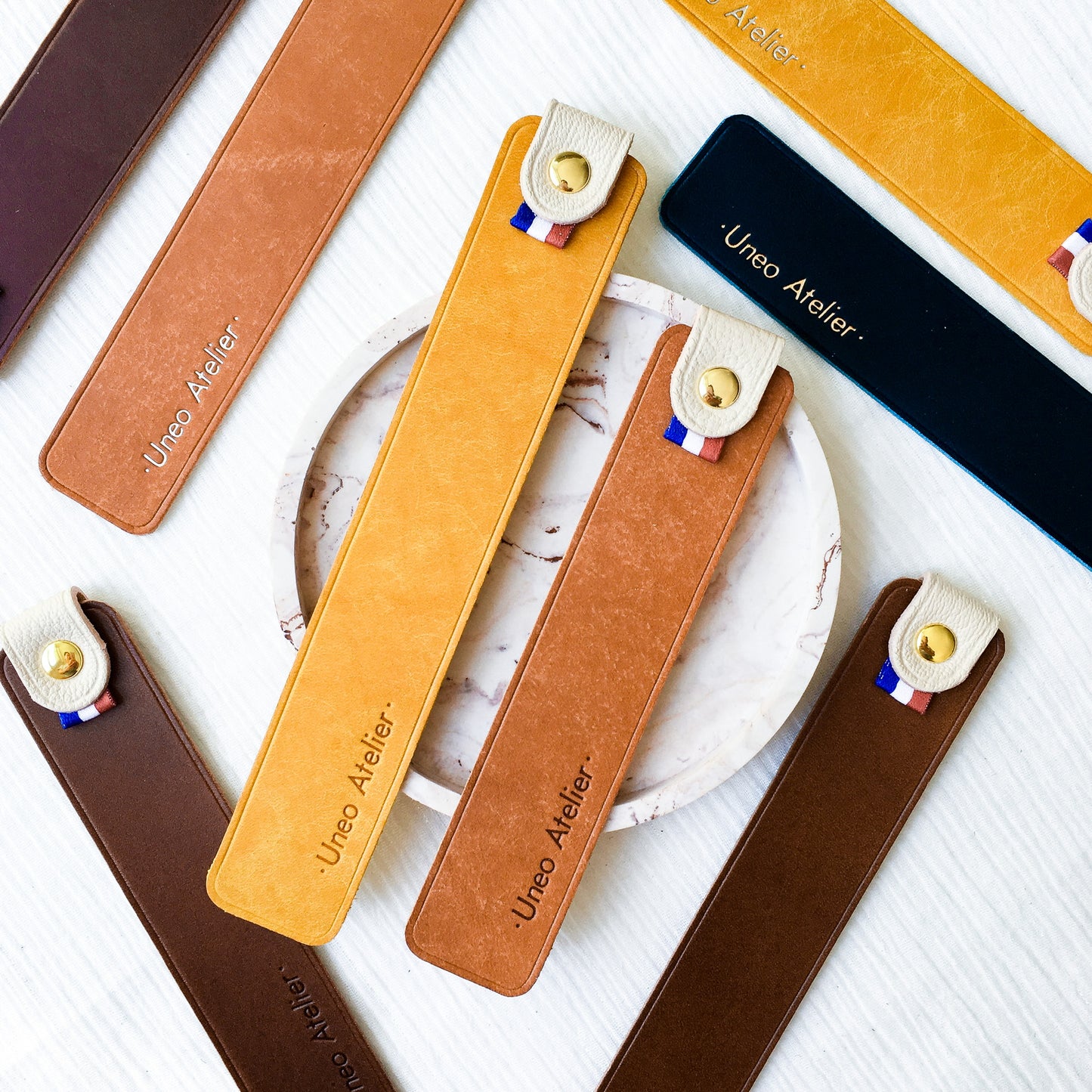 Marque-pages personnalisable en cuir | Petit modèle 12cm